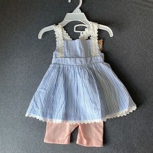 NWT Girls Matching set outfit size 12M
